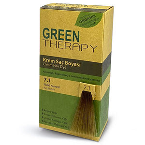 كريم صبغة شعر بني رمادي رقم 7.1 | جرين ثيرابي Green Therapy