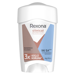 كلينيكال بروتكشن للنساء ستيك مزيل عرق استحمام Clean - 45 مل | ريكسونا Rexona
