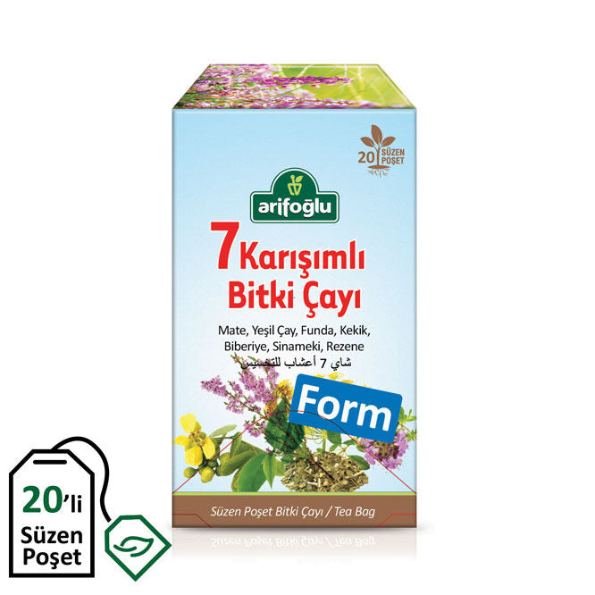 7-في-1 فورم شاي أعشاب - 20 أكياس فلتر | عارف أوغلو Arifoğlu