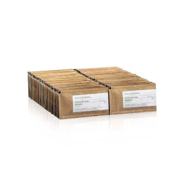 Bamboo معطر مناديل مبللة 70° مناديل منعشة 100 قطع | أتيليه ريبول Atelier Rebul