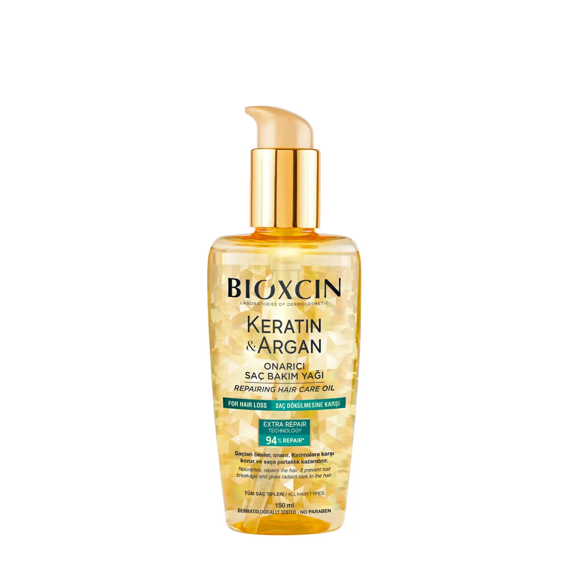 زيت عناية بالشعر بالكيراتين والأرغان 150 مل | بيوكسين Bioxcin