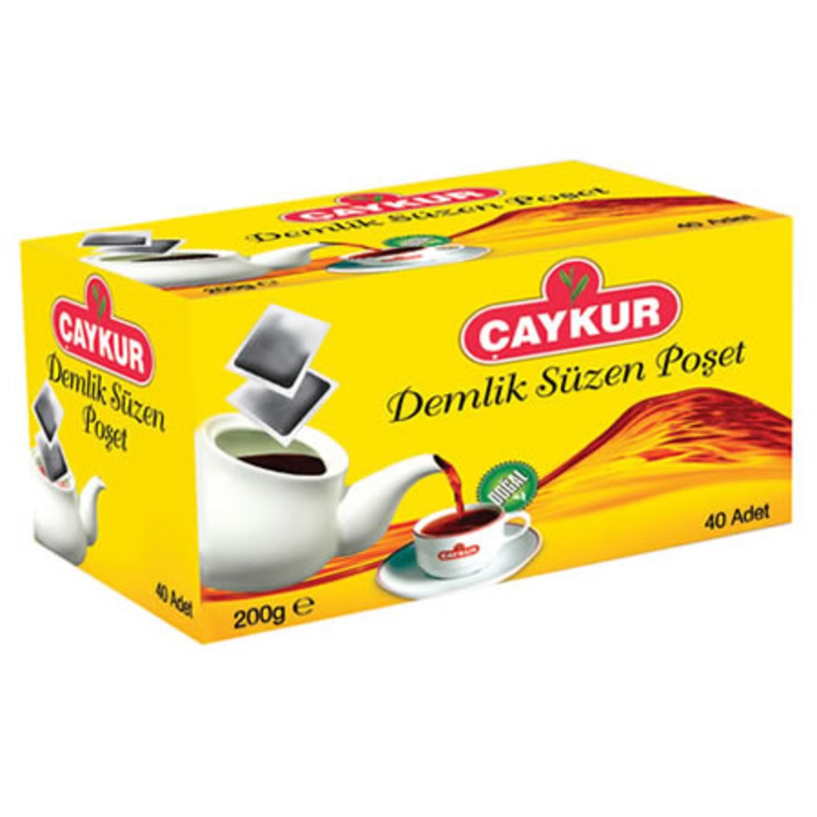 شاي أسود أكياس 40 كيس (200 جم) | تشايكور Çaykur