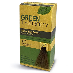 كريم صبغة شعر شوكولاتة بني رقم 6.7 | جرين ثيرابي Green Therapy