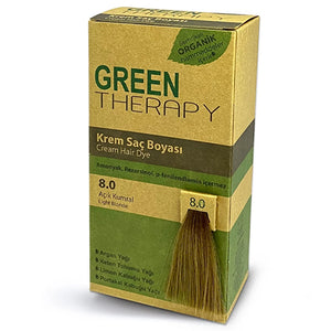 كريم صبغة شعر بني فاتح رقم 8.0 | جرين ثيرابي Green Therapy