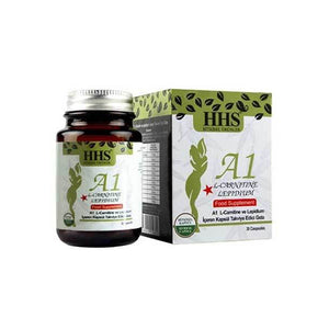 HHS A1 Herbal Dietary Supplement – front view of capsule bottle showcasing label and dosage information