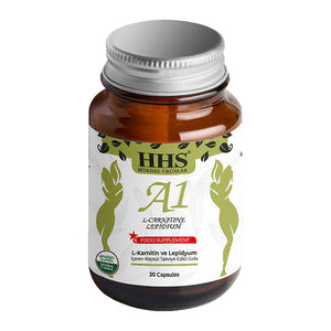 HHS A1 Herbal Dietary Supplement – bottle with 30 capsules designed to support men’s daily vitality