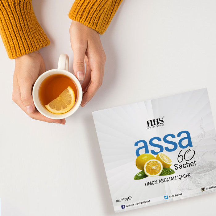 HHS Assa 60 Lemon Flavored Mixed Herbal Tea – Refreshing herbal tea bags with lemon flavor