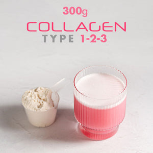 HHS Collagen 300g Multiform Type 1-2-3 – Hydrolyzed collagen powder for skin, hair, nail, and joint support