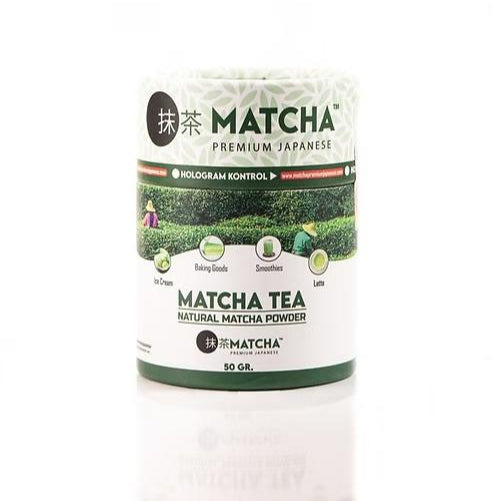 صورة إضافية للمنتج: طبيعي ماتشا بودرة 50 جم عبوة أسطوانية | ماتشا بريميوم الياباني Matcha Premium Japanese
