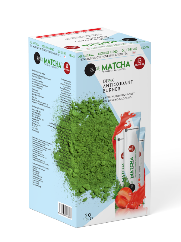 فراولة بنكهة ماتشا شاي 20 أكياس × 8 جم | ماتشا بريميوم الياباني Matcha Premium Japanese