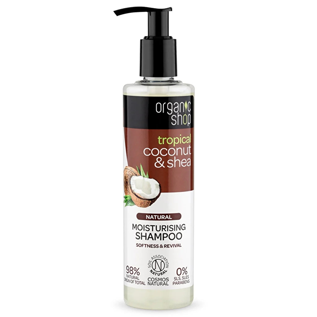 جوز الهند وShea زبدة شامبو 280 مل | أورجانيك شوب Organic Shop
